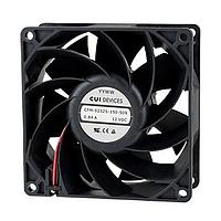 Same Sky (formerly CUI Devices) CFM-9232S-150-509 Axial dc axial fan, 92 mm square, 32 mm, 10.8-13.2 Vdc, 10.08 W, 5000 RPM, 102.79 CFM, AR