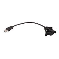 Amphenol Socapex USBAPSCC7202A USB 2.0 USB A Fld JamNutRcpt SelfClsCapUSB-A.2mC