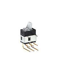 NKK Switches GW12LJHC Paddle Switches SPDT ON-ON 0.4VA RED RIGHT ANGLE PC