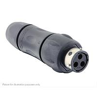 Eaton Souriau-Sunbank UTGX1JC103S Receptacles In line receptacle, with cable gland backshell, for 3 female contacts, IP68/69K
