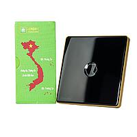 HUNONIC HNPRE01VD BLE Premium Touch Switch 1 Square Button (Black)