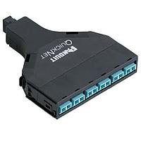 Panduit FQXN-12-10AS Fiber Optic Connectors 12-fiber QN SFQ cassette, OM3 (50/125 m