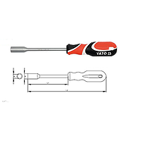 Yato YT-1546 Socket wrench with handle 10mm