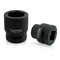 TOPTUL KABA3255 6PT Flank Impact Sockets - METRIC (1" x 55mm, L=82mm)