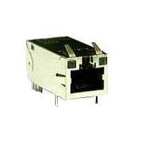 Amphenol Commercial Products RJMG201GMU1208R Magnetic Jack RJMG, Input output Connectors, 1G 1x1 with leds