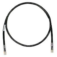 Panduit UTPK6A7MBL Cat 6a Keyed Copper Patch Cord, Cat 6A, Black U