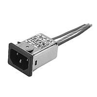 Delta Electronics, Inc. 03GENW3ES-R AC Power Entry Modules IEC Connector Filter, Snap-In, Single, 250VAC, 3A, N/A-Wire, Bleeder Resistor