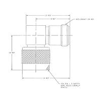 Amphenol RF 082-213-1001 RF Adapters - In Series RIGHT ANGLE ADAPTER