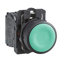 SCHNEIDER XB5AA35 Flush 22MM NON-ILUM GREEN PUSHBUTTON W/BLOCK