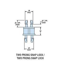 Heyco 10027F PCB Support HSP3-06 V-0 NATURAL