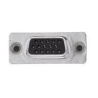 Amphenol Commercial Products L177HDEG15SOL2RM5 High Density D-Sub Connectors 15P Sz E Hi Density Socket Straight PCB