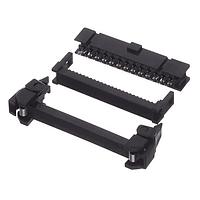 Omron Electronics XG4M-2630-U Flat Cable Connectors Socket+NoLockStrain ReliefSet 26Pin 1Plr