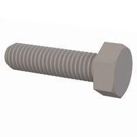 Essentra Components 50M080125J030 Cap Screw Hex Unslotted Bolt, M8 X 1.25 Thread, 30mm Lg