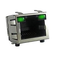 Amphenol Commercial Products RJCSE-5385-01 Modular Connectors / Ethernet Connectors RJ45;8 contacts;sh RA TH;SMT w/LEDs