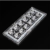 Ledil CS19157_STRADA-IP-2X6-T4-B-PC-90 LED Lenses Wide IESNA Type IVBeam w/Forward Throw