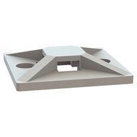 Essentra Components 23TA00420 Cable Tie Mounting Bases Cable Tie Holder, 4-Way, Screw Mount, 1x1 Base