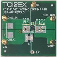 Torex Semiconductor XC9145B50CE-EVB-01 Evaluation Boards 400nA Ultra-Low Quiescent, 0.8A, PWM/PFM Boost DC/DC Converter Evaluation Board