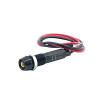 Mallory Sonalert FL1A-8CW-1-Y12V Panel Lights LED YEL 8MM NUT 12VAC/DC