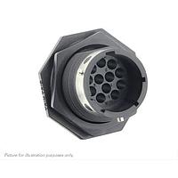 Eaton Souriau-Sunbank UTGX71492PX Receptacles Jam nut receptacle, without backshell, for 12 male contacts,  IP68/69K, keying X