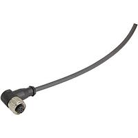 HARTING 21348700491050 Sensor Cables / Actuator Cables M12 A-cd Sngl Ovrmld 4p ang fml PUR bk 5m