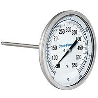 Cole parmer EW-90590-14 Industrial Bimetal Thermometer (10~290°C; 12”Stem; 3"Dial)