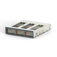 AMP Connectors - TE Connectivity 2173238-1 zQSFP 1x3 CAGE ASSY, BEZEL