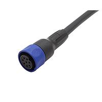 Bulgin PXP4000/001/12S Sensor Cables / Actuator Cables Pre-wired Flex Cable Connector - 1m - 12 Contacts - Socket