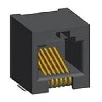 Amphenol FCI 73305-121LF Modular Connectors / Ethernet Connectors MJ HOR ESMT 6/6 H/O