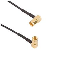 Amphenol RF 135104-02-48.00 RF Cable Assemblies SMA R/A Plug to R/A Plug RG-174 48in