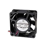 Same Sky (formerly CUI Devices) CFM-6025BG-250-349-20 DC Axial Fan dc axial fan, 60 mm square, 25 mm, 24 Vdc, ball, 5000 RPM, 21.31 CFM, TS