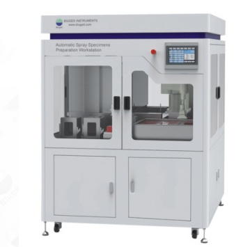 Automated coating equipment used in an industrial electronics production environment