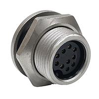 CONXALL SF4281-10SG-3ES Connector Assemblies Pnl Mnt 10 Fem Skts PC Tail Sld w/Epoxy