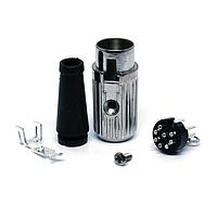 Deltron 590-0800 Latching DIN Connectors PLUG NICKEL 8 PIN