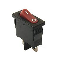 E-Switch R6BBLKBLKEF Slim Power Rocker Switch 10A 125VAC SPST (On)-Off Black/Black