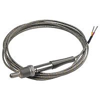 OMEGA TC-E-1/8NPT-U-72 Pipe Plug Thermocouple Probes with NPT Fitting and Lead Wire (Thermocouple, E, 650 °C, Immersion Probe)
