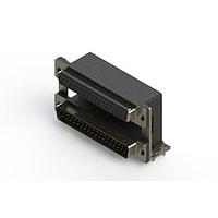 EDAC 664-037-364-038 Dual Port D-Sub Connectors Right-angle Dual Port D-Sub Connector