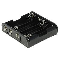 Eagle Plastic Devices 12BH351-GR Battery Clip 4XAA TABS BLK