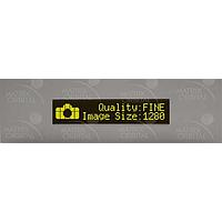 Matrix Orbital BLC2021-AL-USB-IY PC Bay Inserts, LCD Characters 20x2 Ylw Txt Blk B/G No Key w/ Slvr Bkt