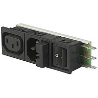 Schurter 6432.0253.10 Inlet/Outlet Combinations POWER ENTRY MODUL 64 FELCOM 10A
