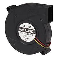 Sanyo Denki 9BD12FD6-1 Blowers DC Blower, 76x20mm, 12VDC, Locked Rotor Sensor