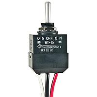 NKK Switches WT18L Environmentally Sealed Toggles SINGLE POLE TOGGLE Wire Lead Panel Mnt