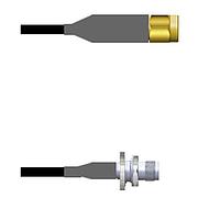 Amphenol Custom Cable Q-3G04S000M010i RF Cable Assemblies SMA-SP/TNC-SJB LMR24 10I
