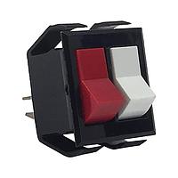 Carling Technologies TTGC-TA201-TW-B Rocker Switch 2-pole, ON - None - OFF, 10A/15A 250VAC/125VAC 3/4 HP, Non-Illuminated White Rocker Switch with .250 Tab (Q.C.)