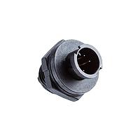 Amphenol LTW 1AD-02RMMS-LC7001 Standard Circular Connector Ceres, Mini Size, Plastic, 5A, 02 pins, Male Connector, Male Contact, Circular, 2 Points Lock, Solder, Receptacle, IP67