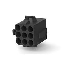 AMP Connectors - TE Connectivity 1586305-1 Pin & Socket Connectors 9P.140 MNL PLG BLKHT