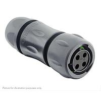 Eaton Souriau-Sunbank UTSX6JC124SSCR Plugs Plug, with cable gland backshell, with 4 female screw contacts, IP68/69K