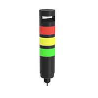 Banner Engineering TL70ZGYRAL Universal AC Voltage Modular Tower Light TL70 Tower Light, Black Housing: 3-Color Loud Audible Indicator; Voltage: 100-240 V ac; Environmental Rating: IP65; Colors: Green Yellow Red; Supports 1-4 Modules; 2 m (6.5 ft) Integral Cable