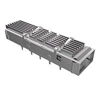 Amphenol Commercial Products UE36C1620005A2A I/O Connectors QSFP DD SUS CAGE 1X1 w/ HS fin pin h=4.2mm, front to back air flow