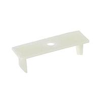 Essentra Components FCRC-21B-4A-RT Flat Clamp,Flat/Rnd,Adh Mnt,Natural,