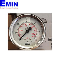 WIKA 213.53.63 (0-60bar) Pressure Gauges With Flange (60 Bar,dial 63, Back Mount)